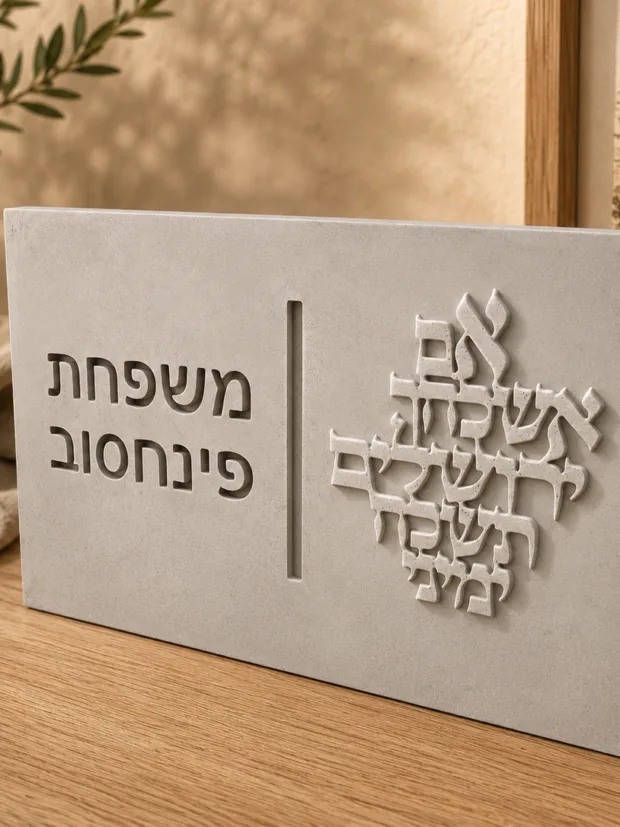 שלט כניסה לבית ״אם אשכחך״